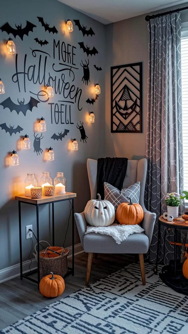 Small-Space Halloween Wall Decor