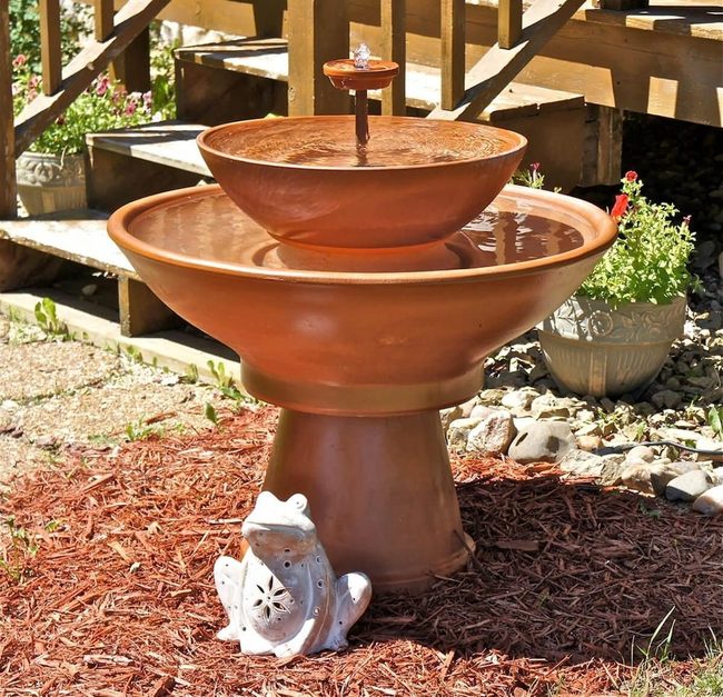 Terracotta Tiered Water Feature