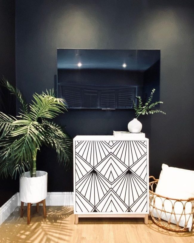 Gold Geometric Cabinet Transformation