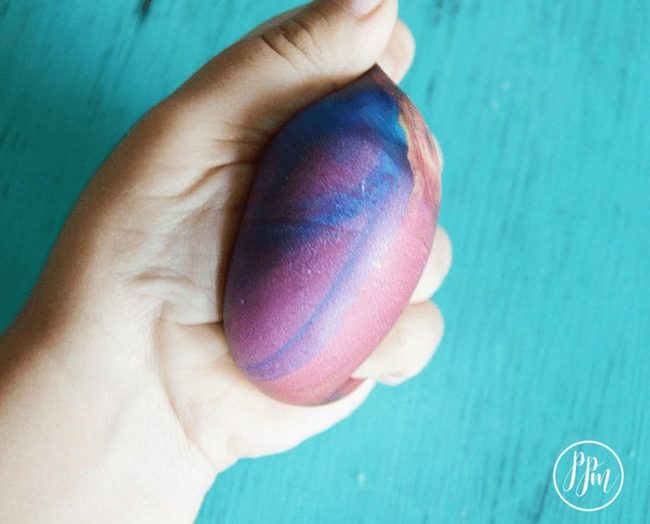 Purple Blue Polished Stone Art