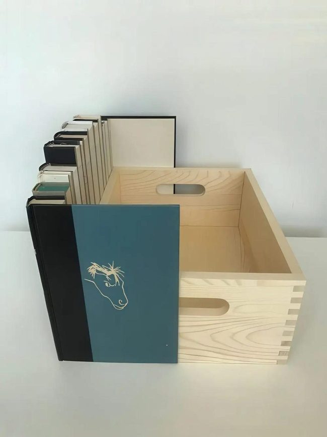 Light Wood Book Carrier