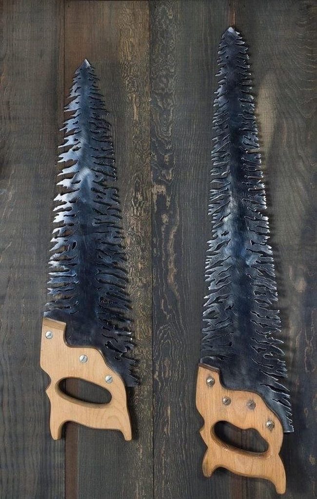 Salvaged Tools Into Iron Silhouettes