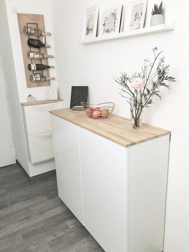 White Kitchen With Wooden Warmth