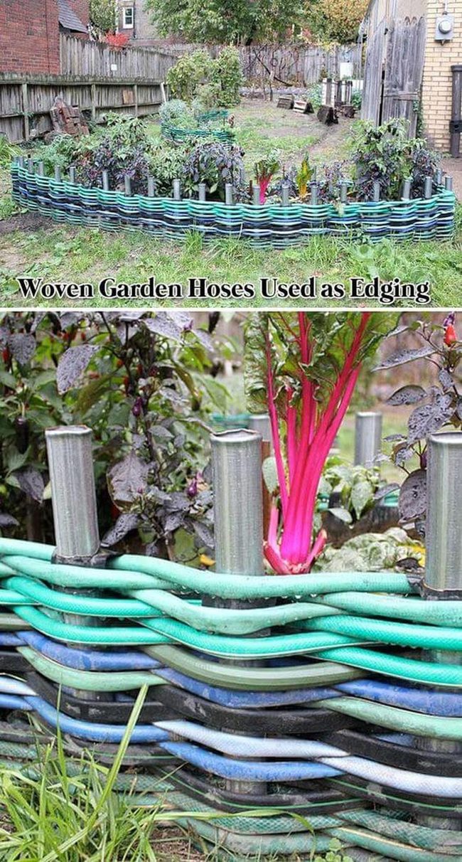 Woven Hose Garden Edging