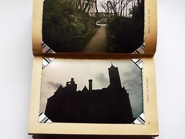 Yellowed Photographs Of Ancient Castles
