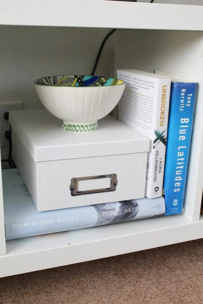 Patterned Bowl, Organized Shelves