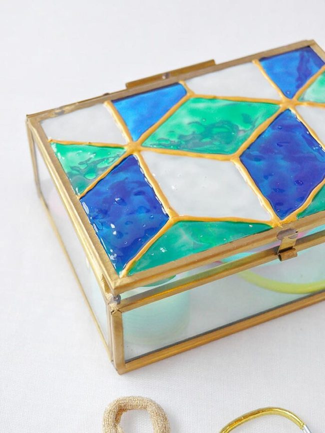 Stained Glass Jewelry Box