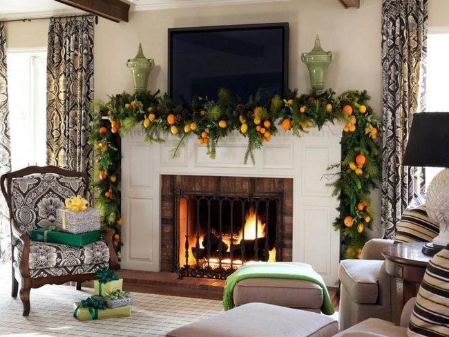 Citrus Greens Fresh Garland
