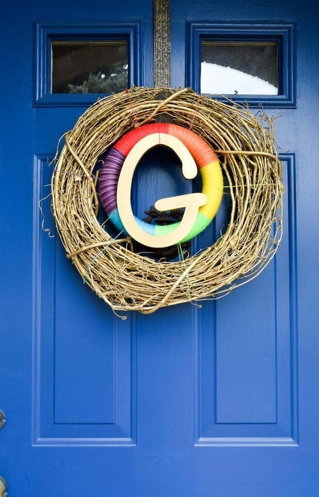 Rainbow Grapevine Double Frame