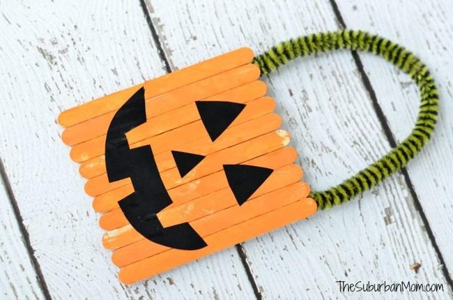 Orange Stick Jack-O'-Lanterns