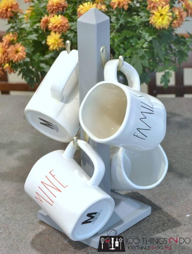 Elevated Mug Display Pedestal