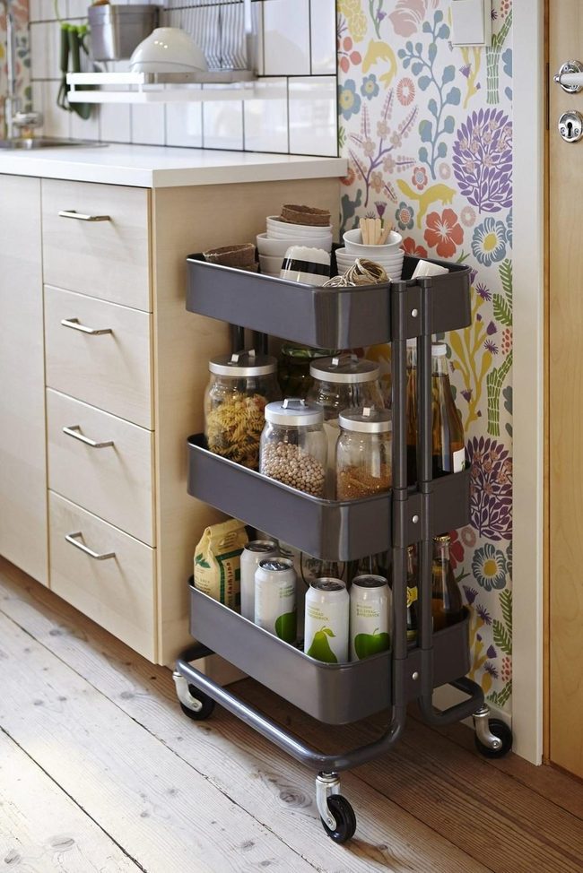 Floral Kitchen Pantry Display
