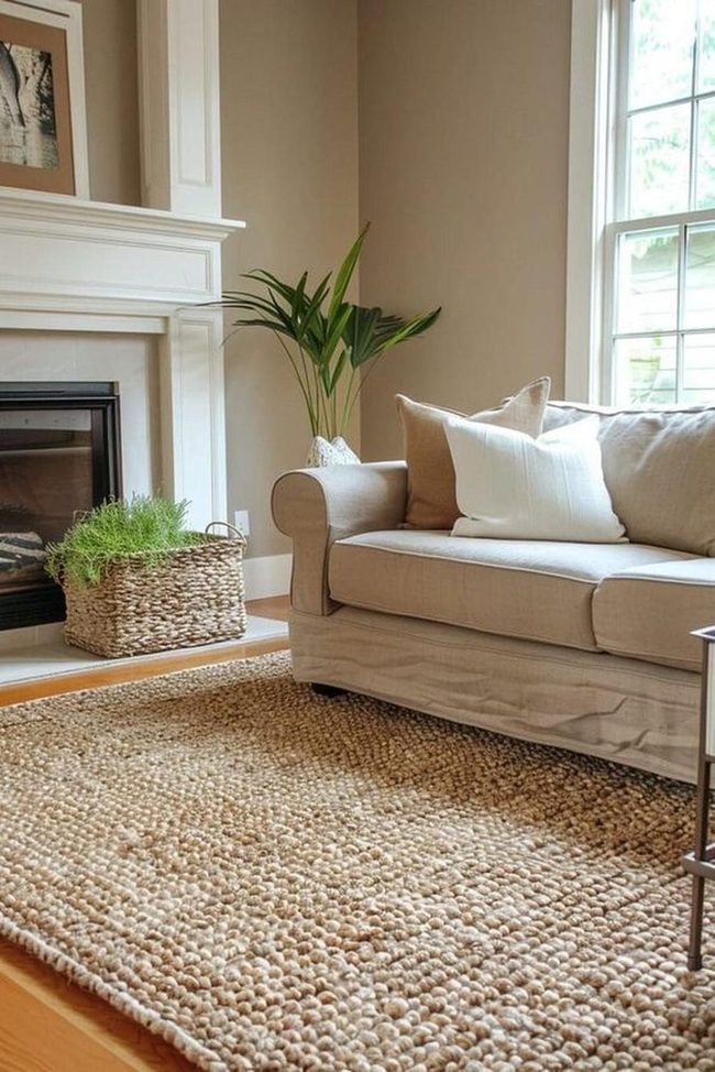 White Fireplace Focal Point
