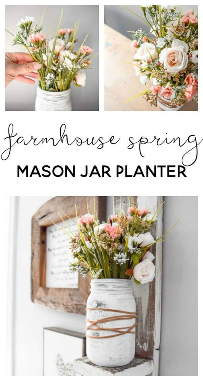 Wildflower Mason Jars