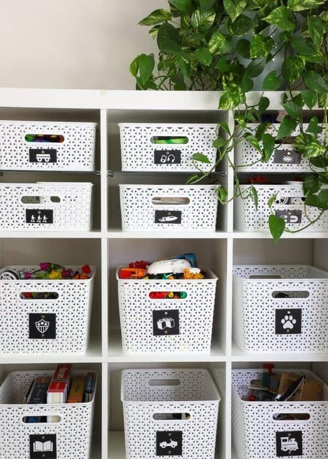 Woven Basket Space Organization