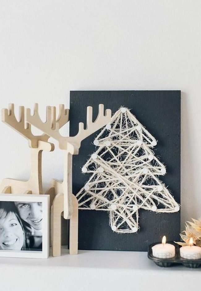 White String Tree With Wooden Sentries