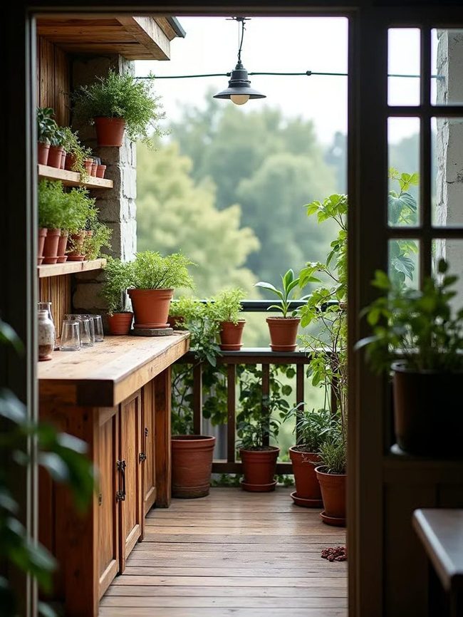 Metal And Terracotta Planter Accessories