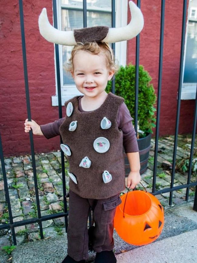 Brown Felt Teacup Costume