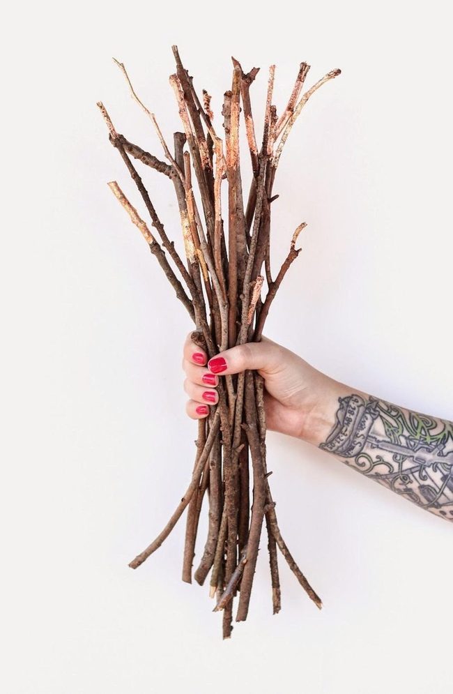 Crimson Nails Raw Wood