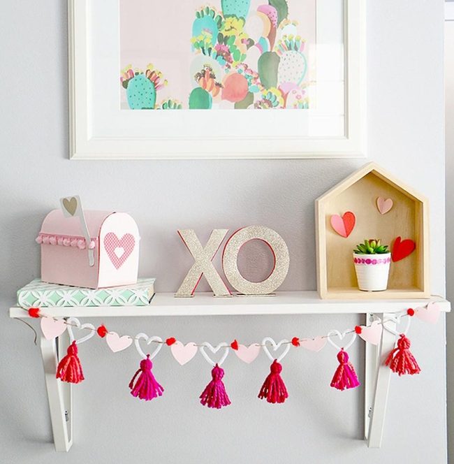 Pink Tassel Love Display
