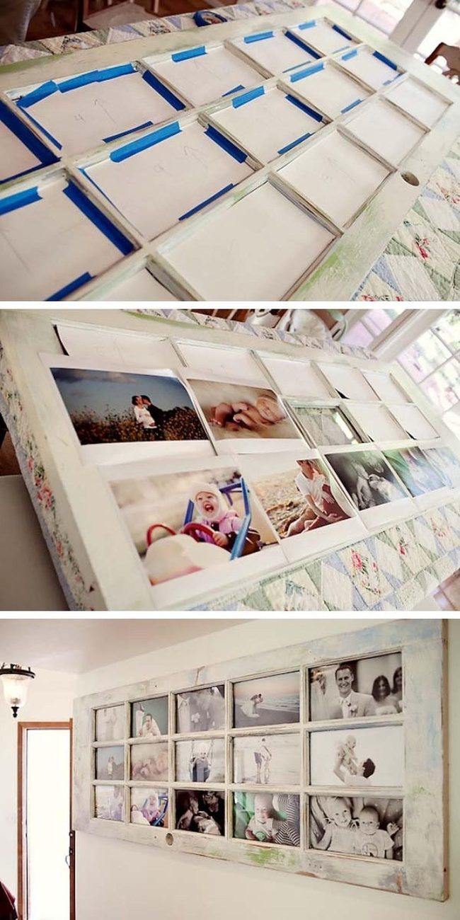Vintage Door Photo Display