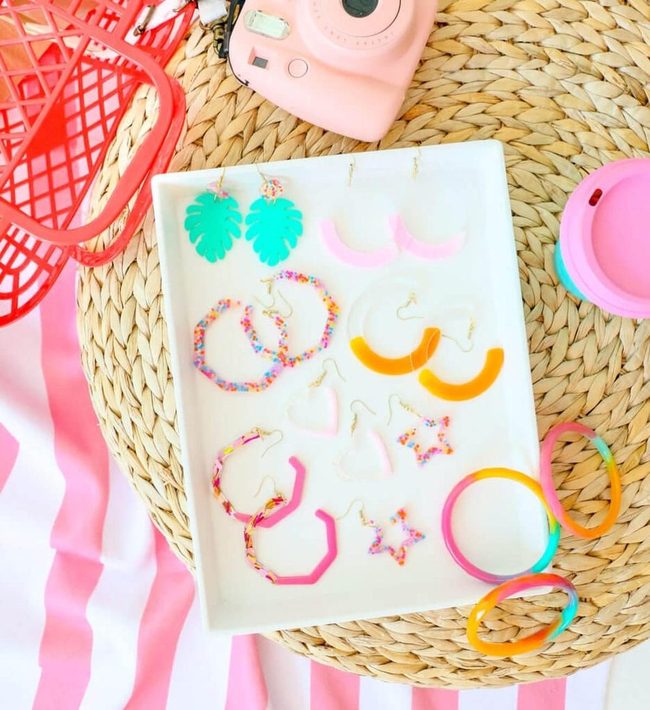 Colorful Resin Jewelry Crafting