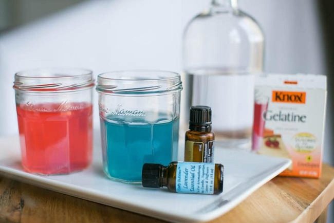 Crimson And Sapphire Glass Bottles