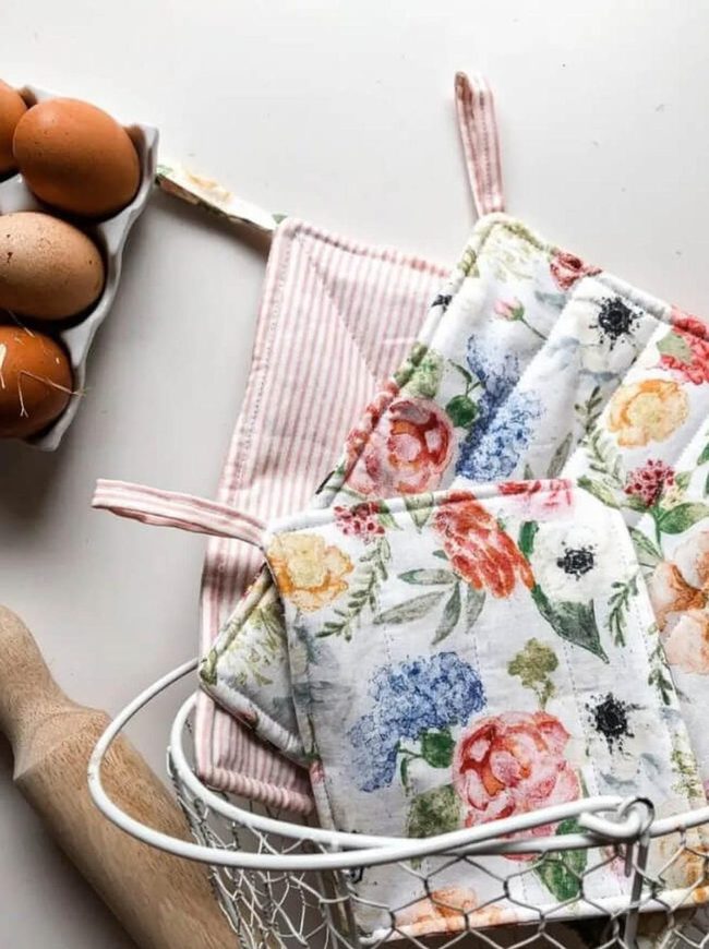 Fabric Scrap Kitchen Protectors