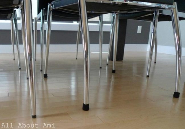 Polished Metal Dining Elegance