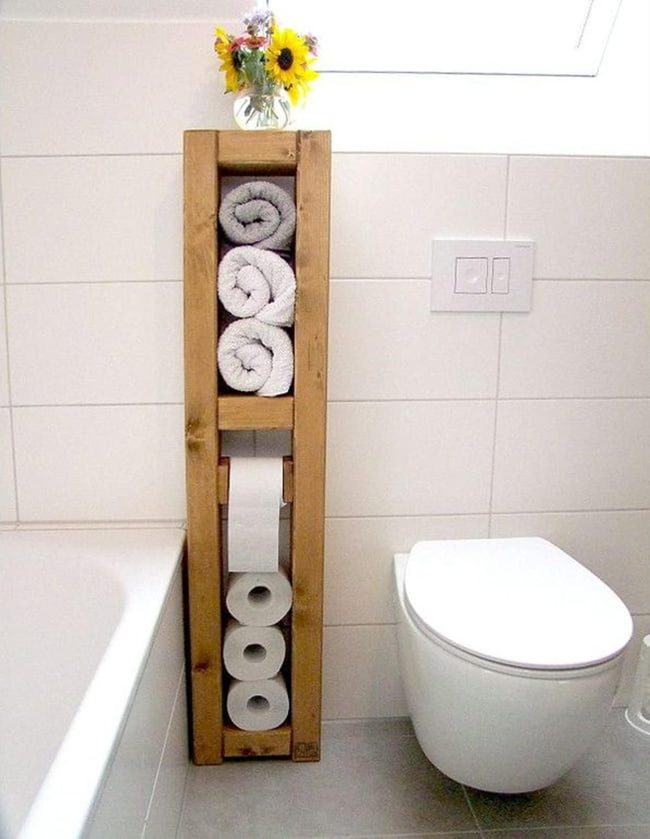 Wooden Shelves, Organized Comfort