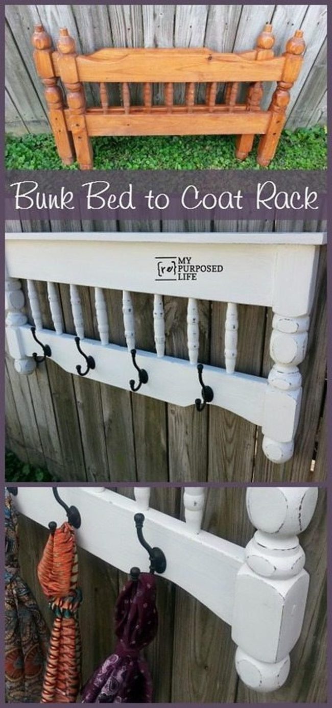 Vertical Coat Rack Upcycle