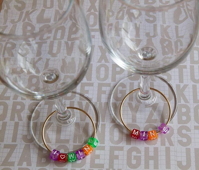Gold-Rimmed Wine Glasses Sparkle