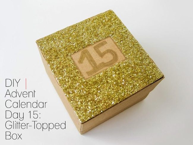 Glitter Gold Countdown Box