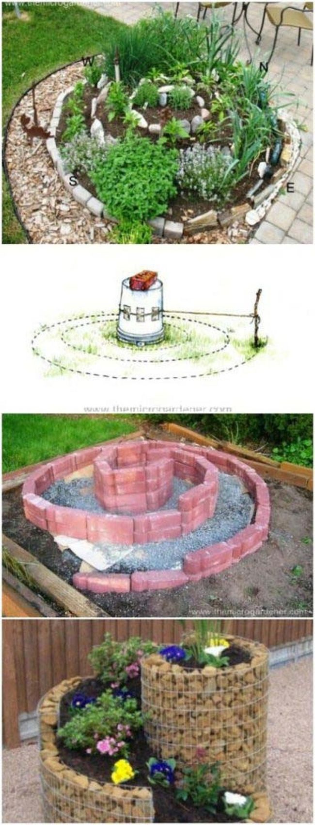 Brick Spiral Herb Tower