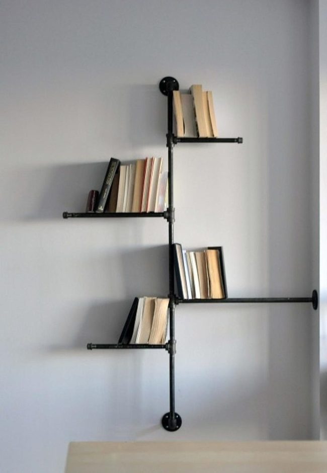 Black Metal Shelving Geometry