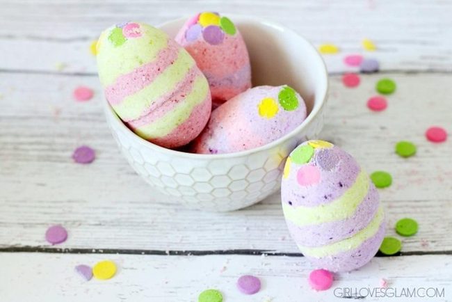 Pastel Striped Bath Bombs