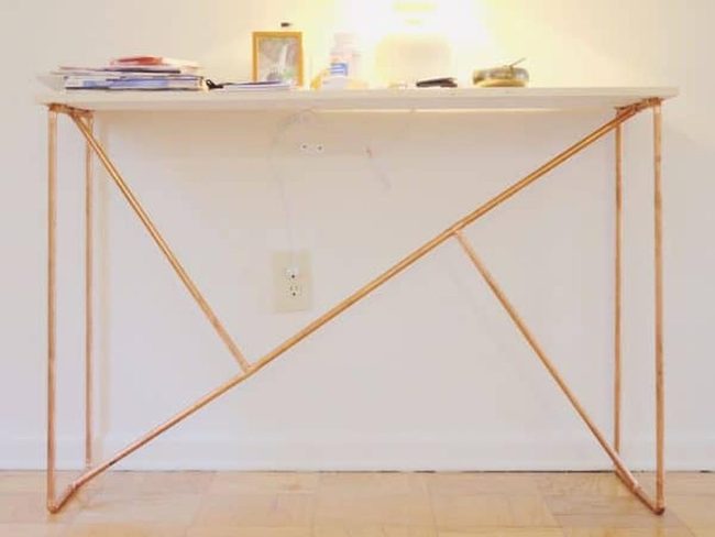 Copper Pipe Industrial Table Legs