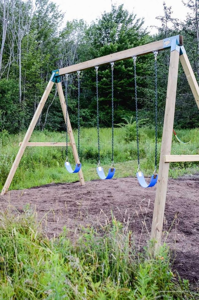 Metal And Cedar Swing Frame