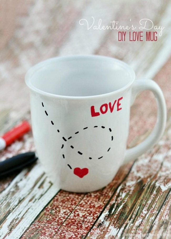 Red Love Letter Mug