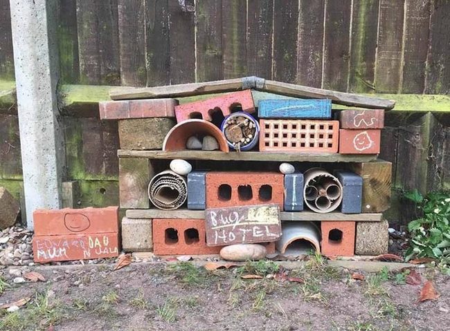 Stacked Brick Pollinator Hotel