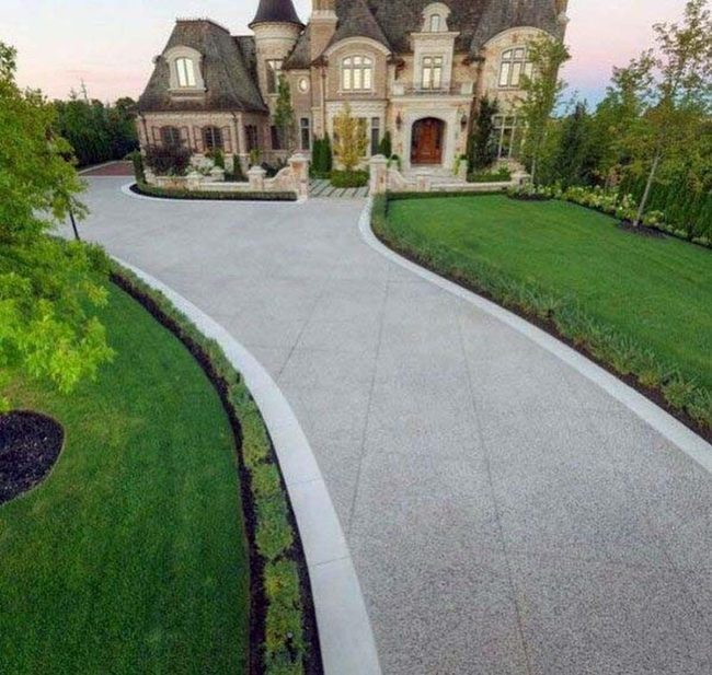 Polished Granite Driveway Shine