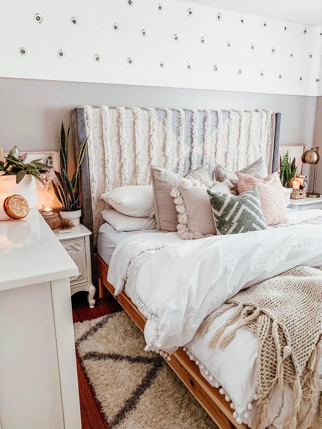 Weathered Wood Headboard Statement