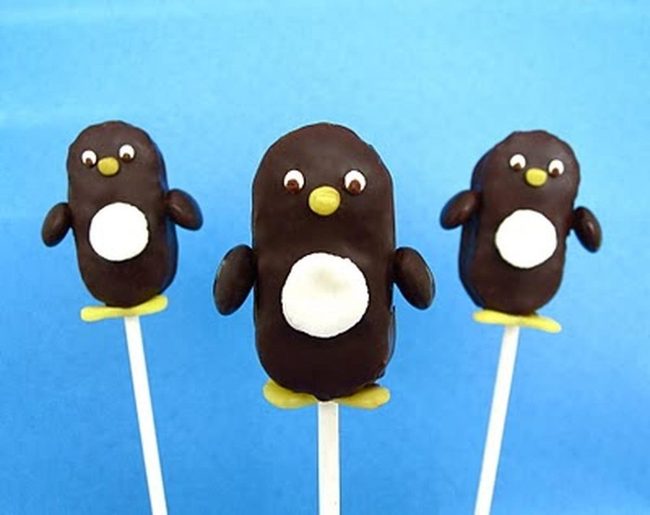 Chocolate Penguin Pops Yellow