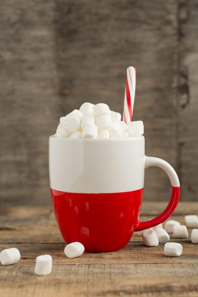 Red Paint Swept Mug