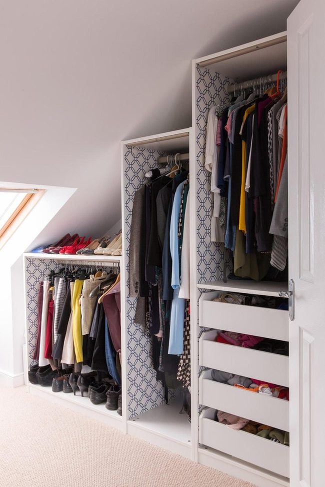 Blue Geometric Shelving System