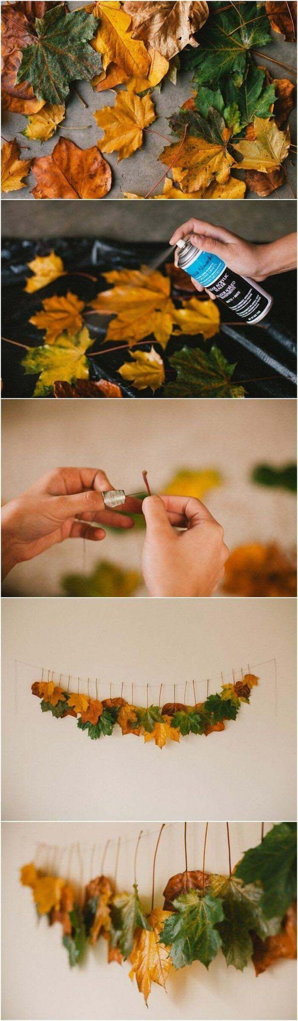 Autumn Leaves Rope Garland