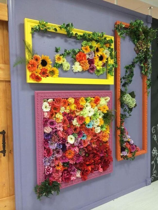 Bright Floral Wall Garden