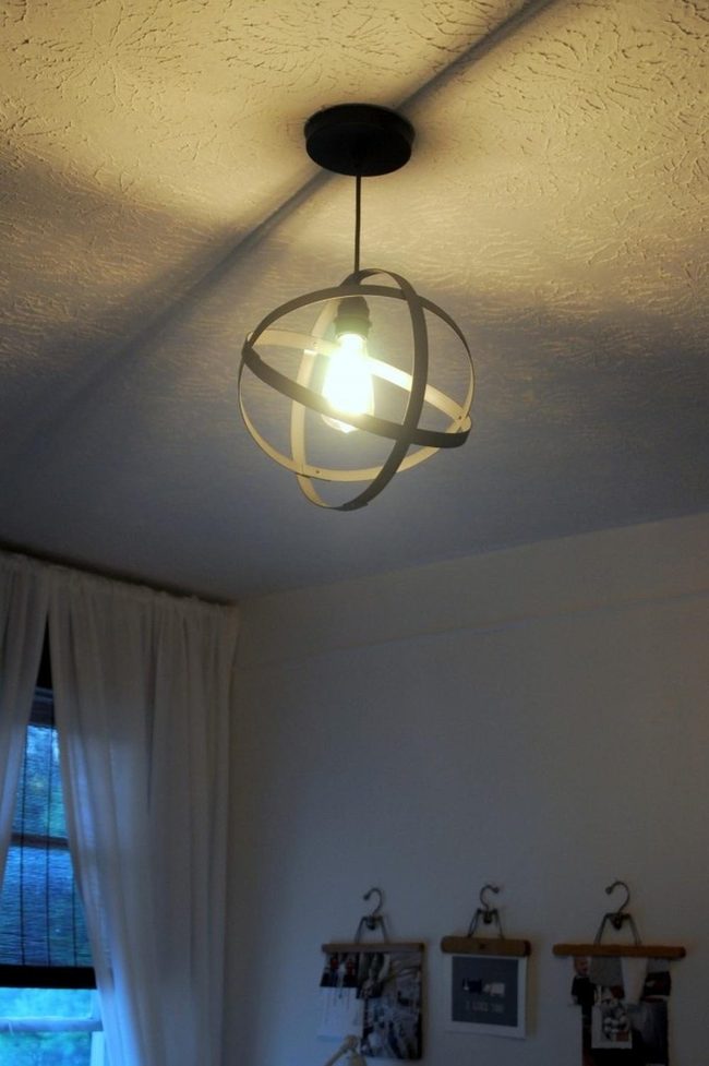 Round Metal Fixture, Minimalist Whites