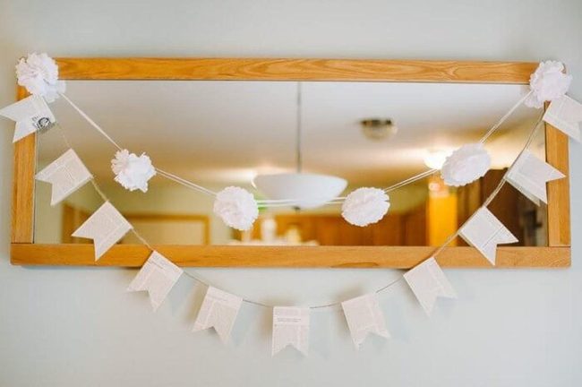 Vintage Book Pages Wall Banner