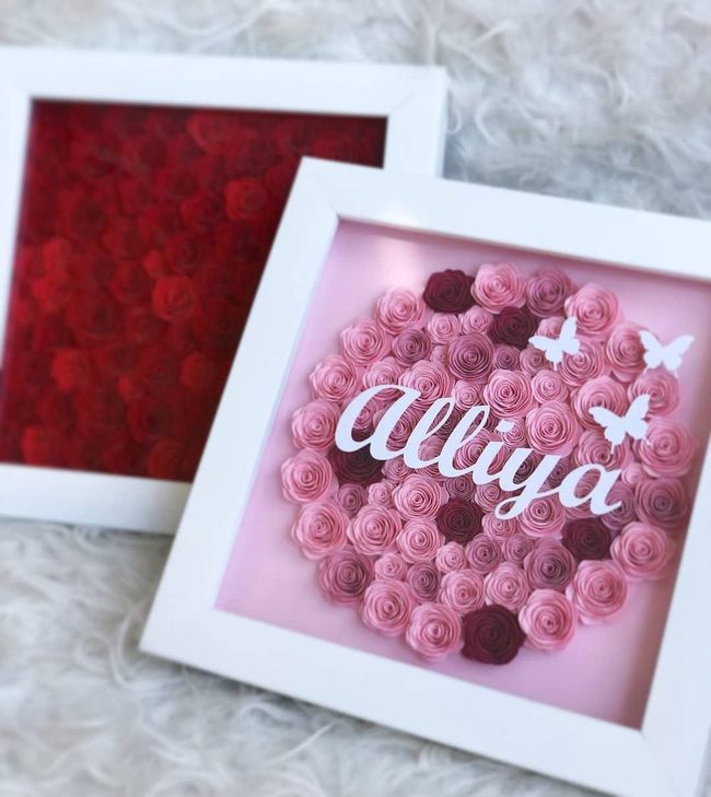 Pink Paper Roses Keepsake